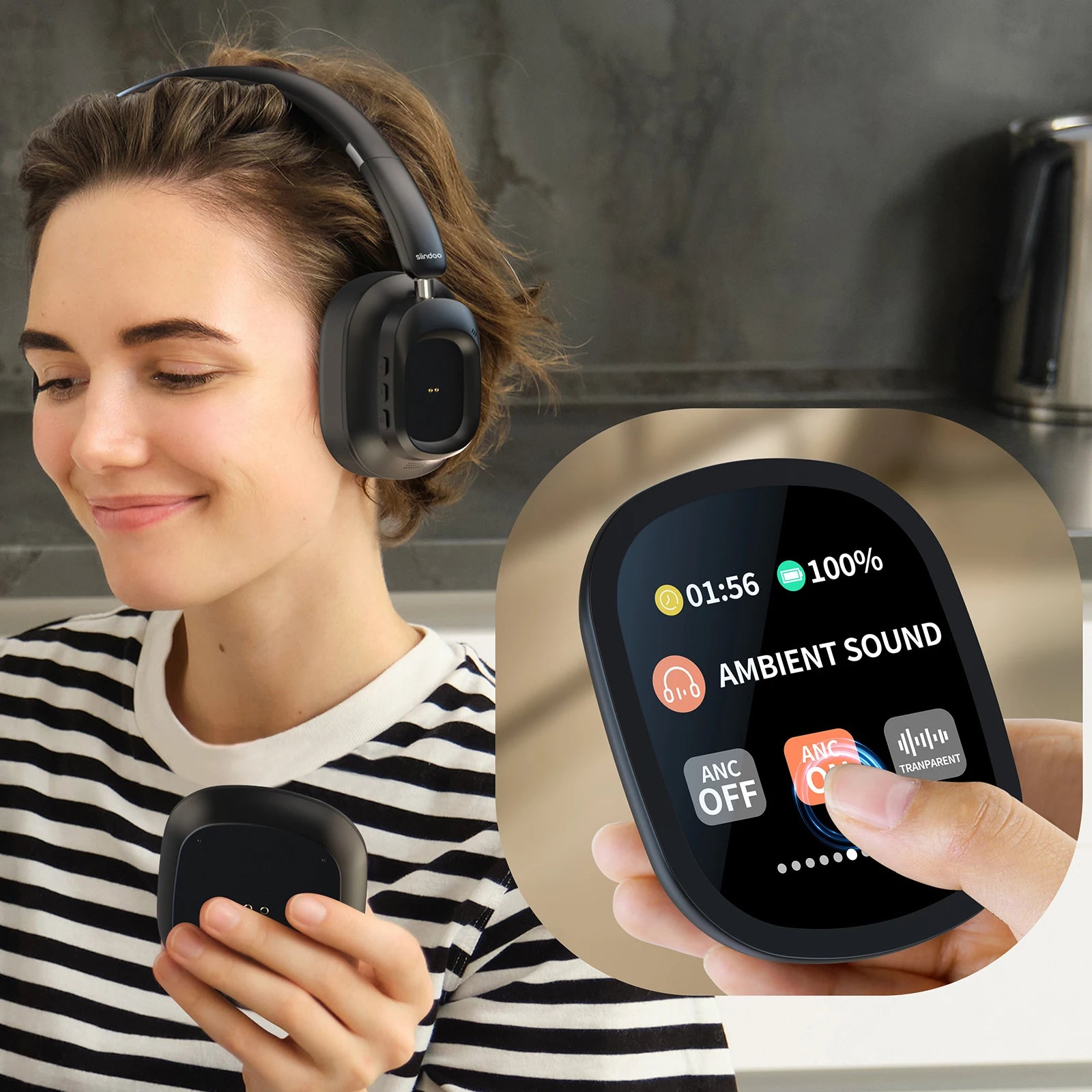 MagWave Pro — Hybrid Wireless Headphones with LED Smart Touch