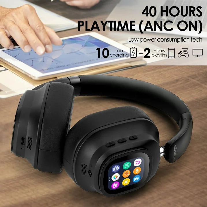 MagWave Pro — Hybrid Wireless Headphones with LED Smart Touch
