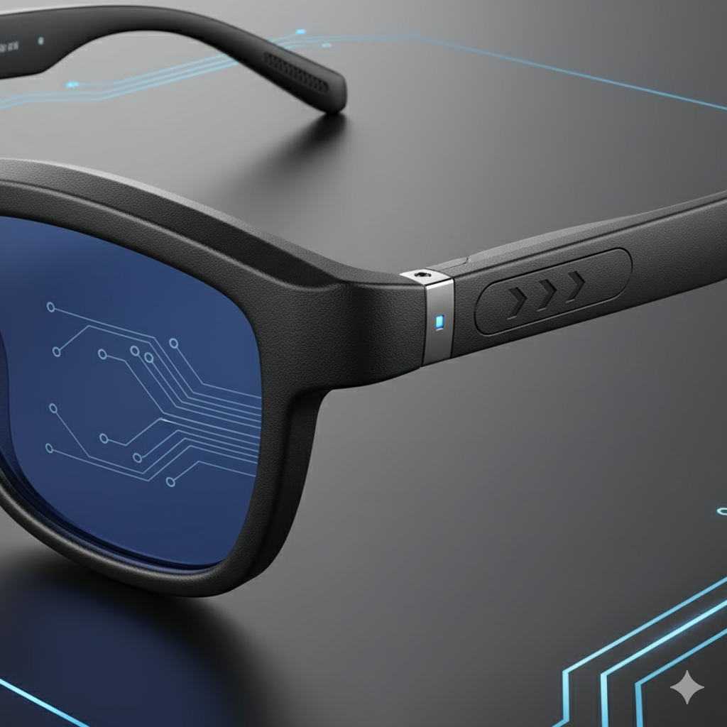 Smart Touch-Dimming Glasses with AI Translation, HD Calls & Music Player
