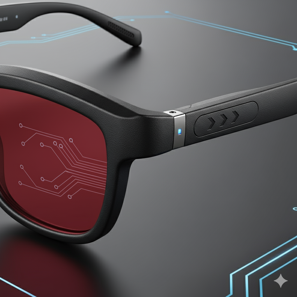 Smart Touch-Dimming Glasses with AI Translation, HD Calls & Music Player