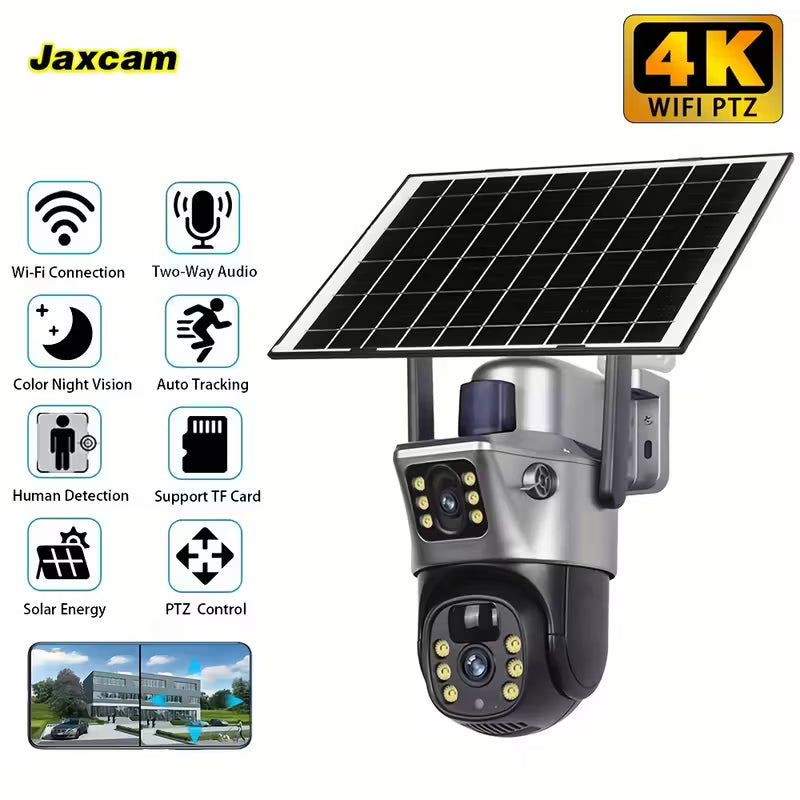 Solar-Powered 4G Security Camera — Outdoor Wireless CCTV with Motion Detection & Night Vision