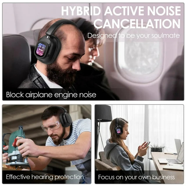 MagWave Pro — Hybrid Wireless Headphones with LED Smart Touch