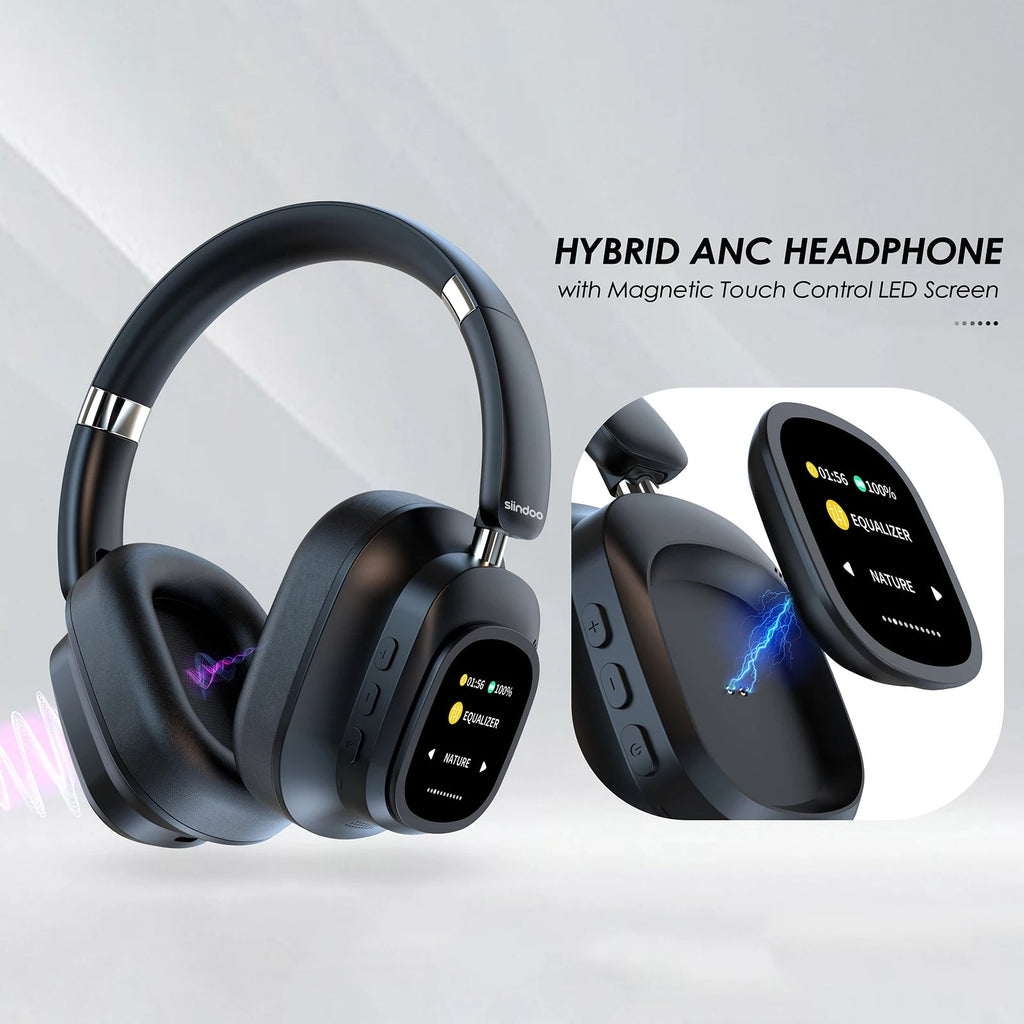 MagWave Pro — Hybrid Wireless Headphones with LED Smart Touch - paybest.ng