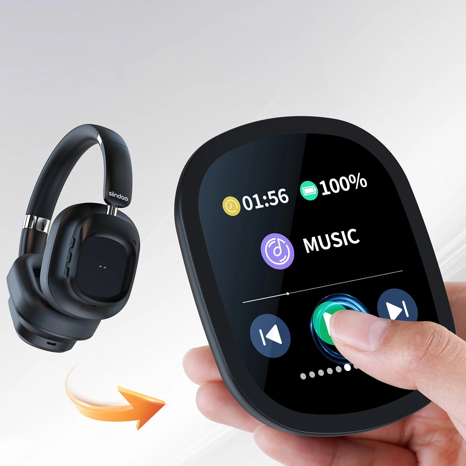MagWave Pro — Hybrid Wireless Headphones with LED Smart Touch - paybest.ng