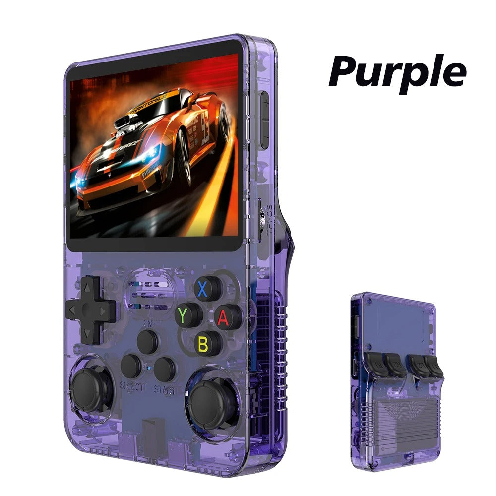 R36S Retro Handheld Game Console – 3.5" IPS Screen, Linux System, 64GB, Preloaded with Classic Games (R35S Pro)