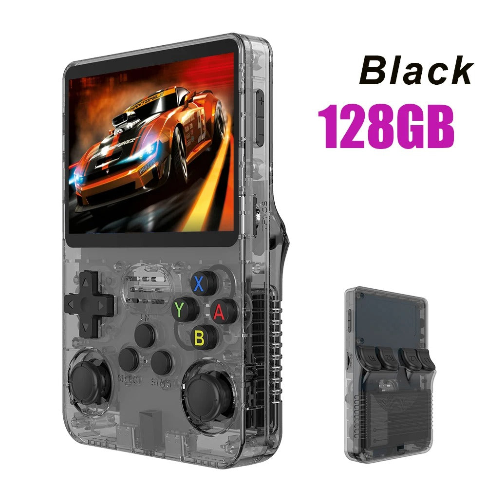 R36S Retro Handheld Game Console – 3.5" IPS Screen, Linux System, 64GB, Preloaded with Classic Games (R35S Pro)