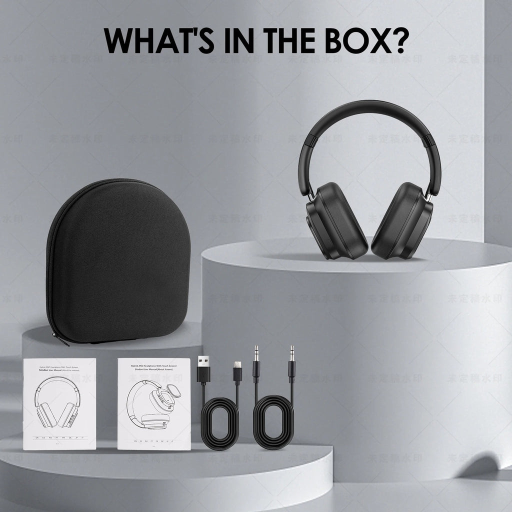 MagWave Pro — Hybrid Wireless Headphones with LED Smart Touch