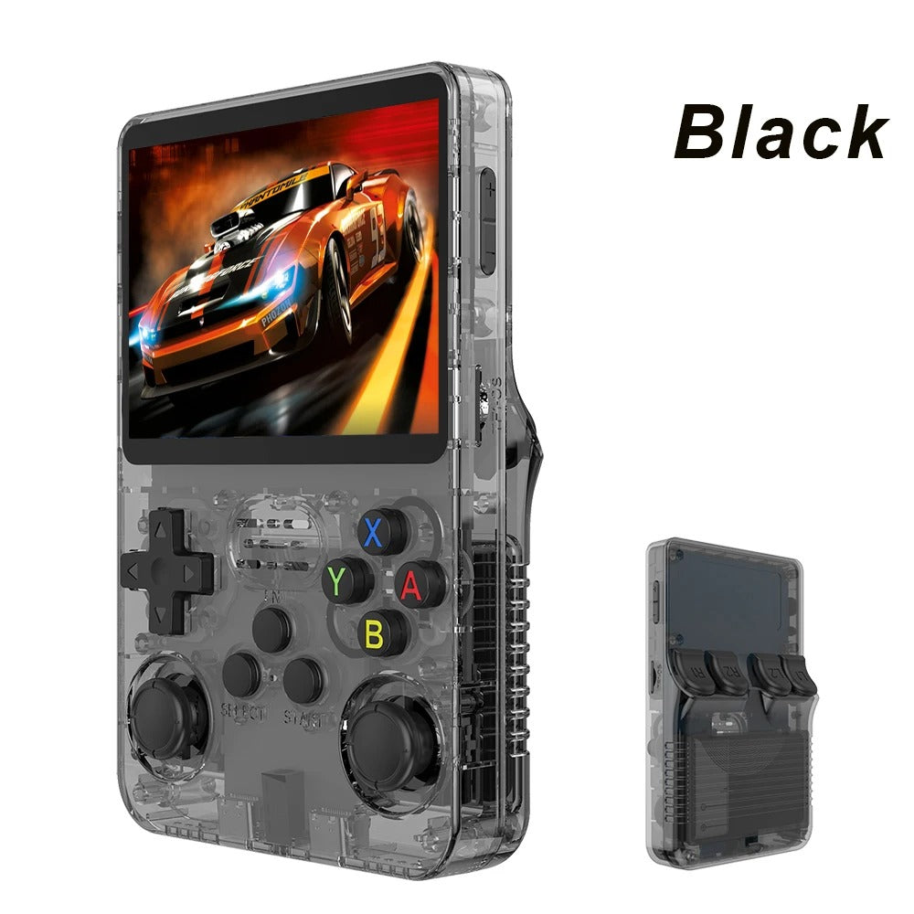 R36S Retro Handheld Game Console – 3.5" IPS Screen, Linux System, 64GB, Preloaded with Classic Games (R35S Pro)
