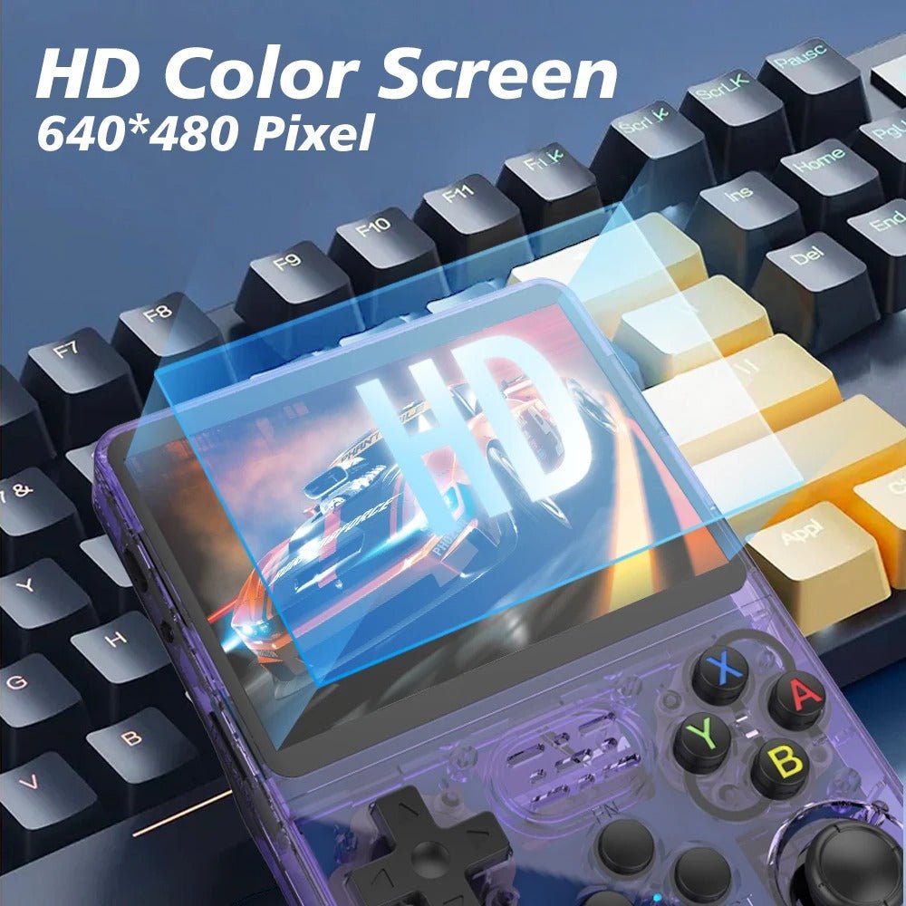 Retro Handheld Game Console – 3.5" IPS Screen, Linux System, 64GB, Preloaded with Classic Games - paybest.ng