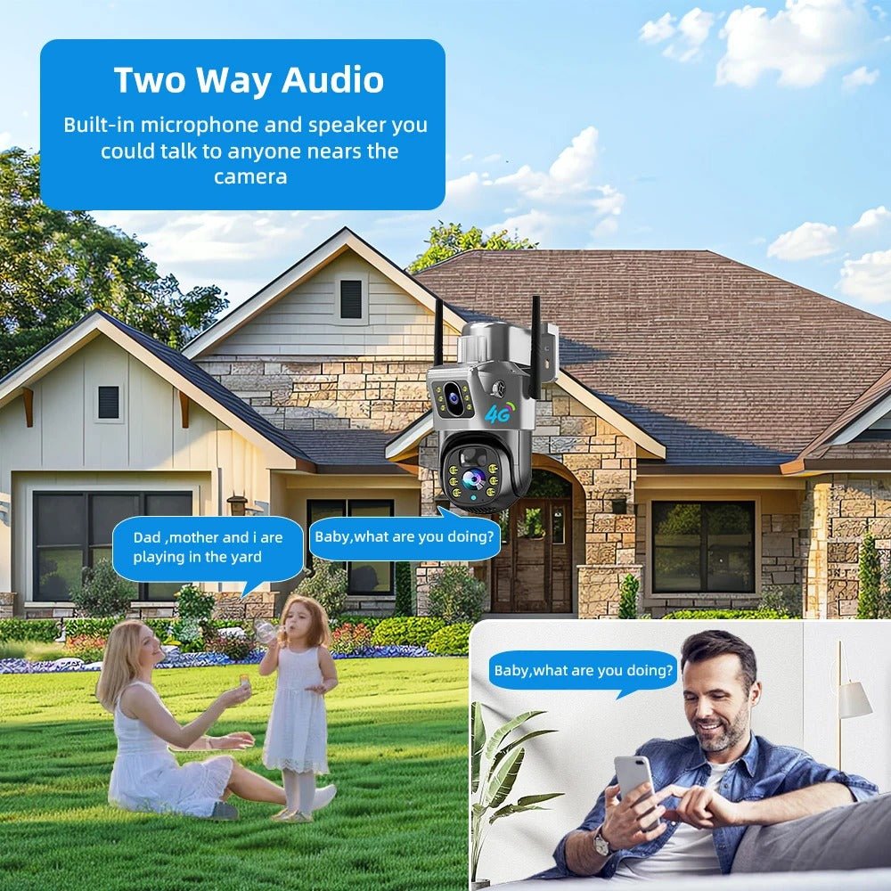 Solar-Powered 4G Security Camera — Outdoor Wireless CCTV with Motion Detection & Night Vision - paybest.ng
